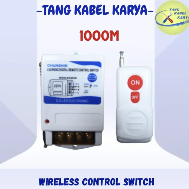 WIRELESS REMOTE CONTROL SWITCH ON OFF / SAKLAR WIRELESS 220V