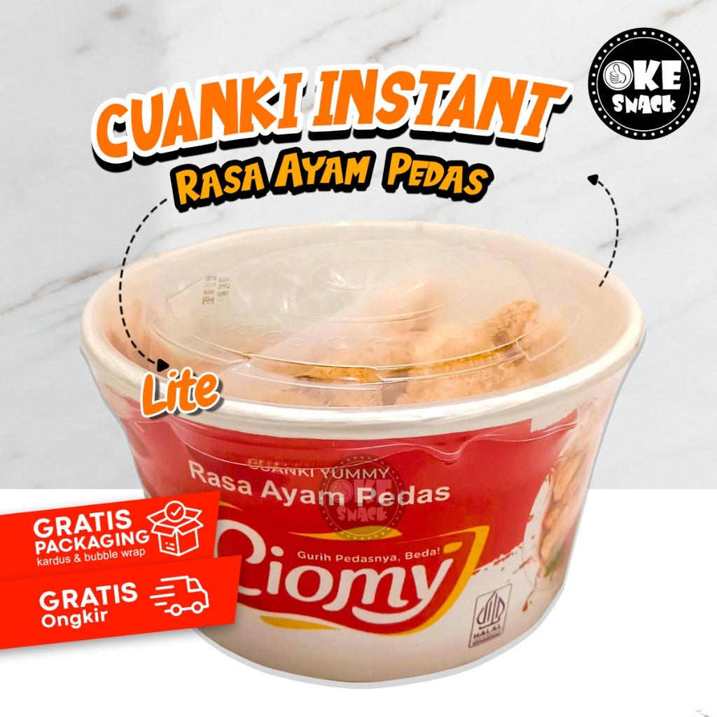 

Ciomy Cuanki Ayam Pedas Cuangki Ciomy Cup Kecil Halal Non MSG