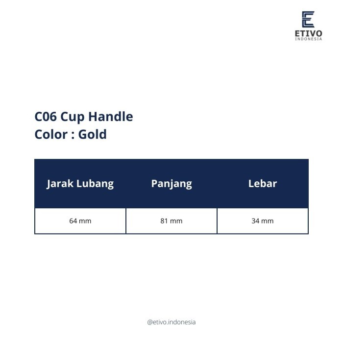 C06 Round Cup Handle Tarian Tu Laci Tangup Bundar Lai