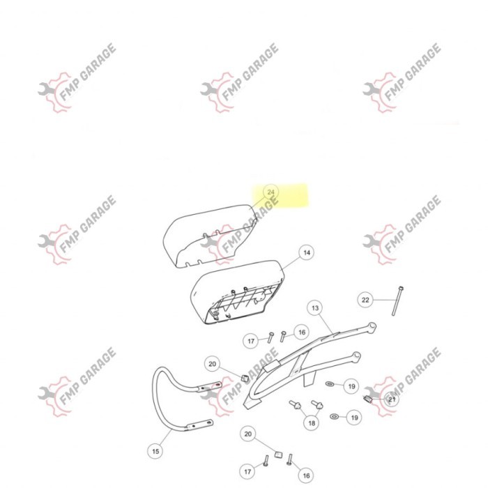 Sari Sarung Kulit Jok Belakang Royal Enfield Classic Non Reborn Original New