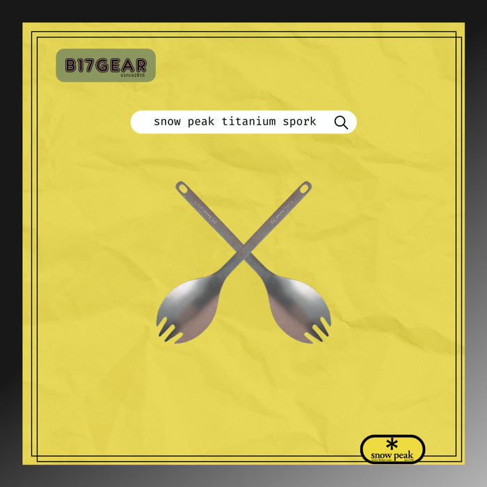 Snow Peak Titanium Spork Sendok Garpu Snow Peak Ultralight