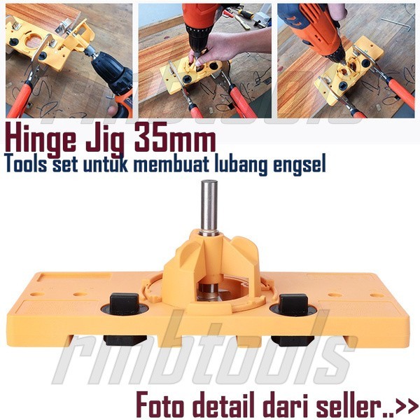 Hinge Jig 35 mm Set / Hinge Jig Bor Engsel Sendok / Drill Guide Hinge