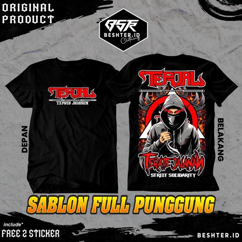 Terviral Kaos Terjal V2 Full Punggung Kaos Terate Jalanan Kaos Psht Kaos Sh Terate Kaos Terjal Psht 