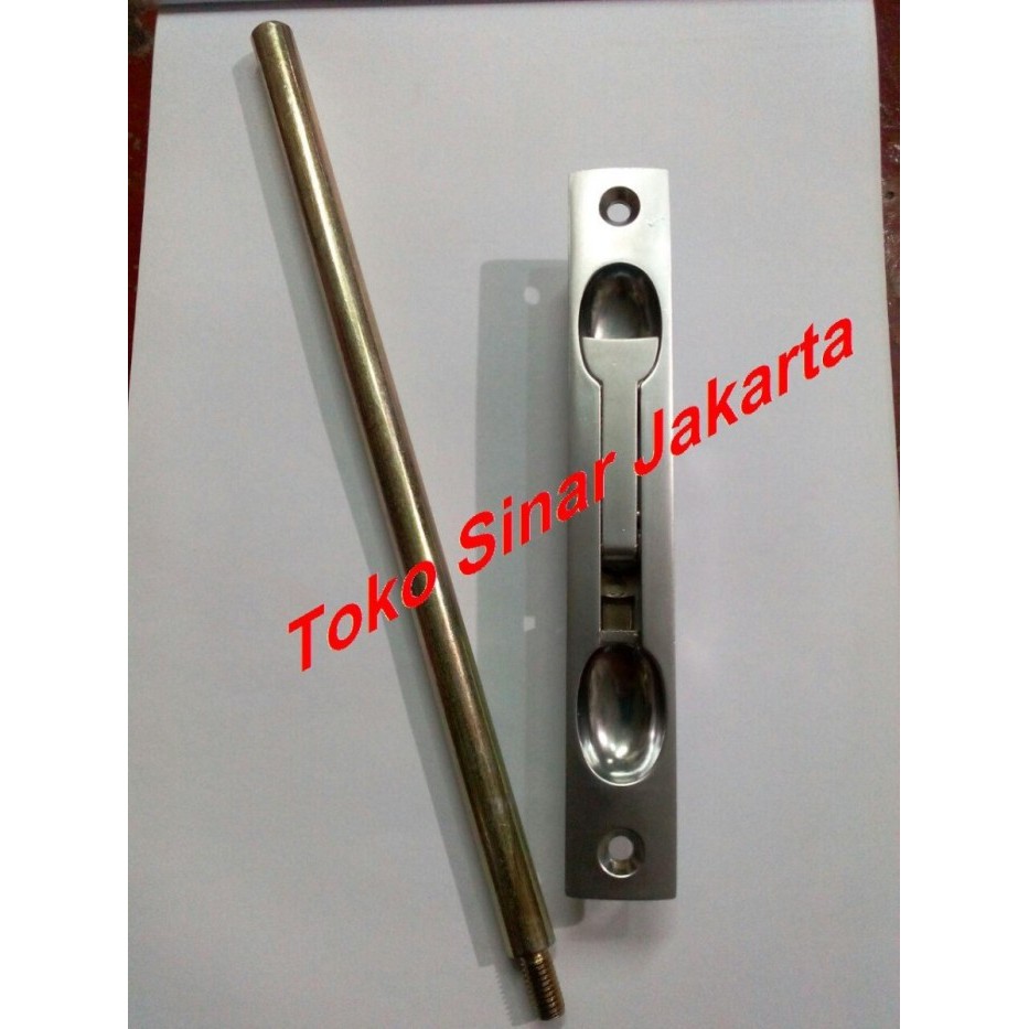 Flush Bolt / Grendel Tanam Pintu Aluminium DEKKSON