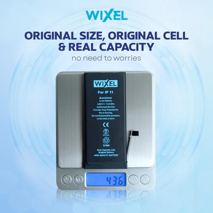 Wixel Baterai Apple Iphone 11 Batre Batrai Double Power Ori Original