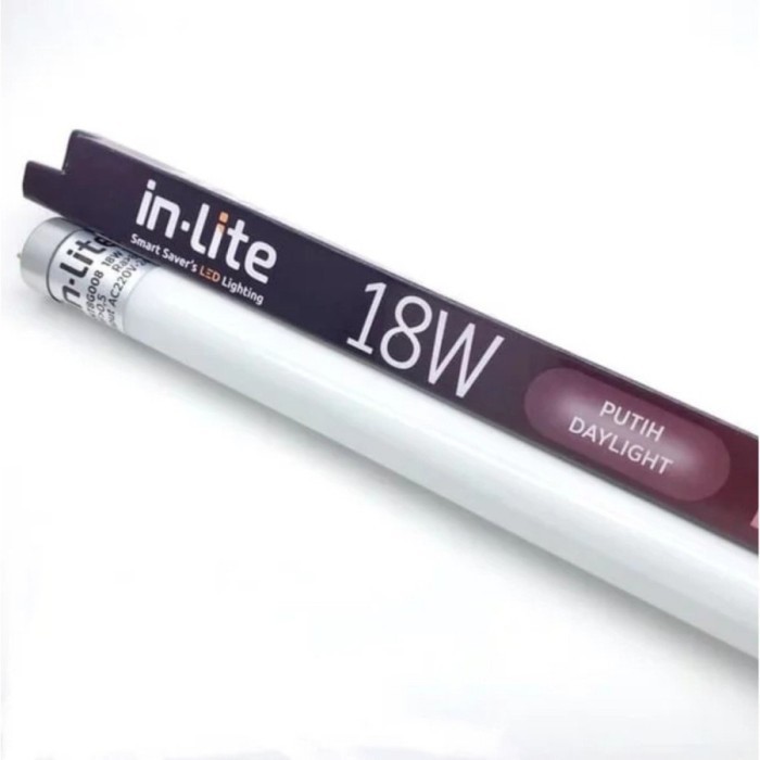 """] in-Lite Lampu LED TL T8 INLITE 18 Watt 120 cm Putih / Warm White Neon