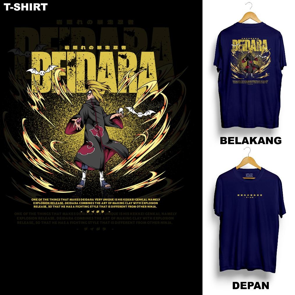 Terbaru Deidara Kaos Dewasa Motif Anime Naruto Boruto Karakter Deidara