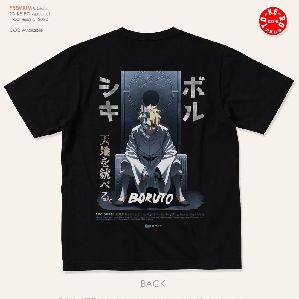 Terbaru Kaos Anime Boruto Naruto Next Generation Momoshiki Otsutsuki Mode [Black]