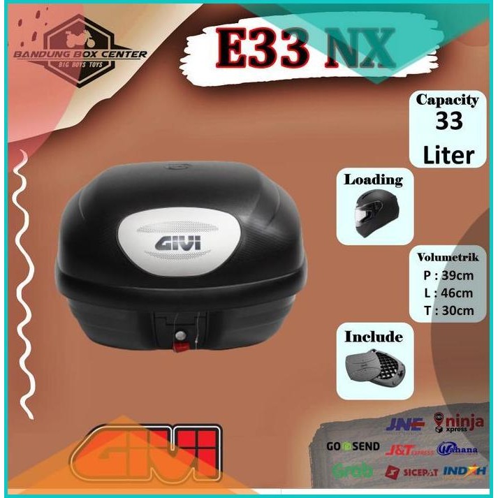 Box Motor atau Box Touring Givi E33NX Givi E33 NX Produk Terbaru Givi
