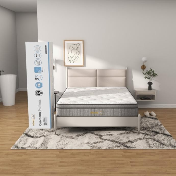 Informa Sleep 100X200X28 Cm Cuscomax Kasur Pocket Spring Bed In Box Asli