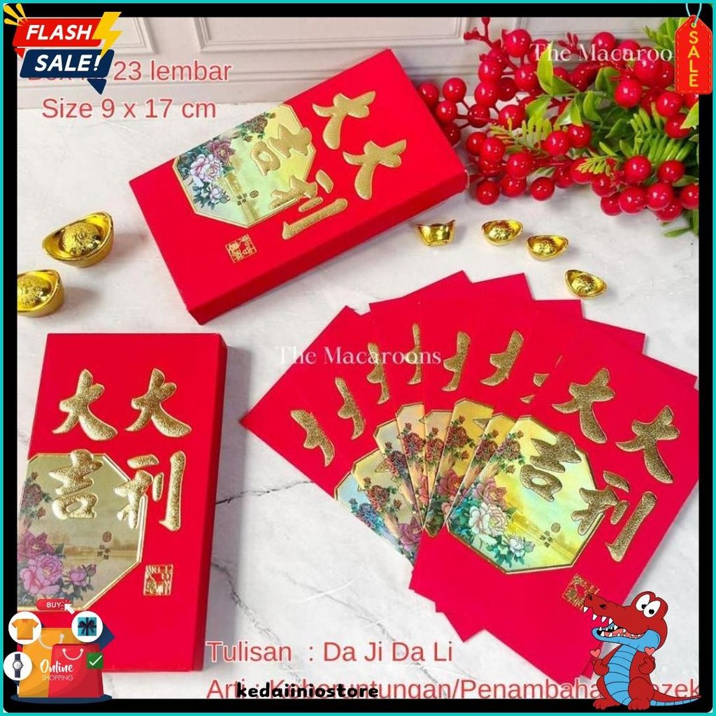 

Grosir Angpao Imlek Panjang Isi 23Pcs Fu / Gong Xi Fa Cai / Amplop Sincia / Hongbao (Lagi Diskon)