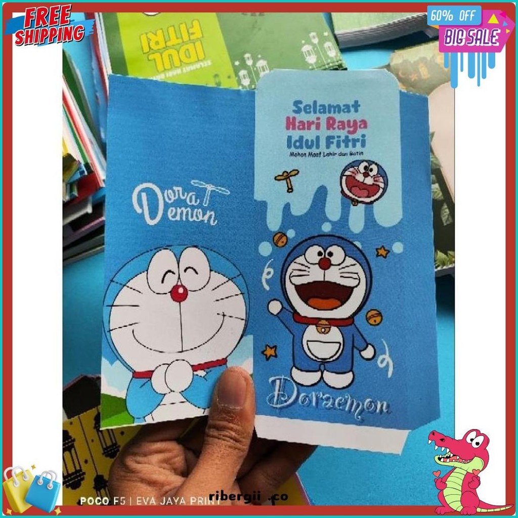 

100 Lembar Amplop Lebaran Panjang Glossy (6.6)