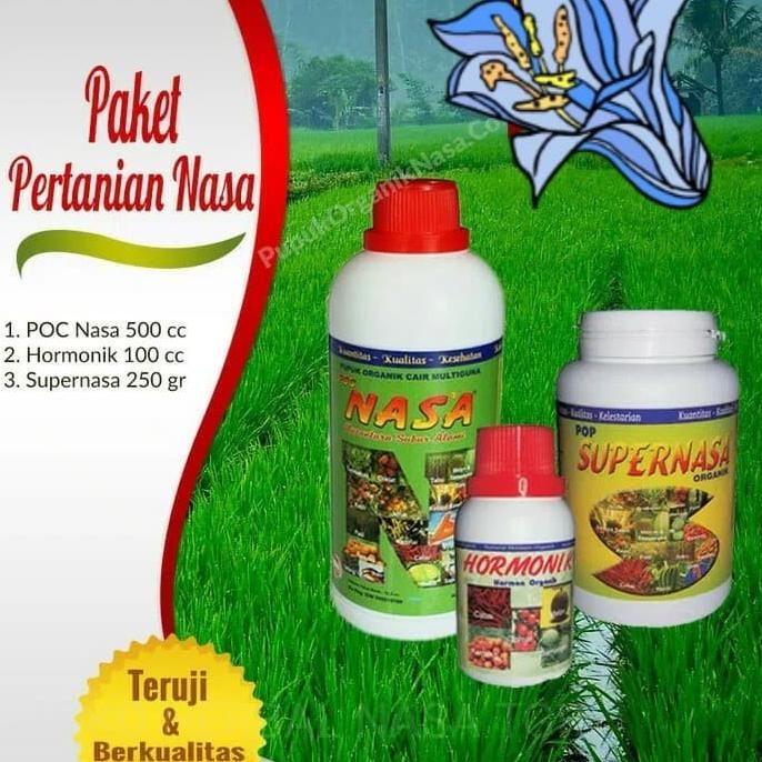 Pupuk pertanian nasa (poc nasa+hormonik+supernasa)