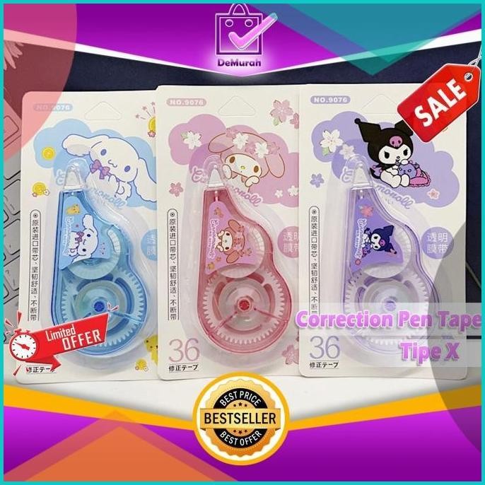 

Correction Pen Tape Tipe X Kertas Pita Label Roll Tipex Sekolah A019 0