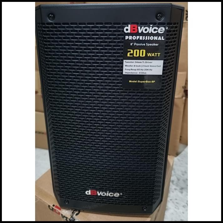 HOT DEAL SPEAKER PASIF 8 INCH ORIGINAL DB VOICE SUPER BOX 8 SPEAKER PASSIVE KARAOKE 8 INCH !