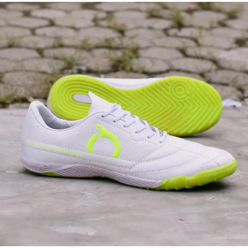 BIG SALE  Sepatu Futsal Ortuseight Komponen Original Forte Savage In Ortus Warna Putih Hijau