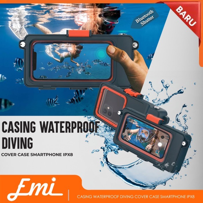 Case Waterproof Diving Cover Protector Smartphone IPX8 Casing HP 10M