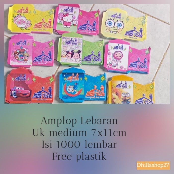 

Promo Grosir Amplop Lebaran Karakter Uk 7*11Cm Klj