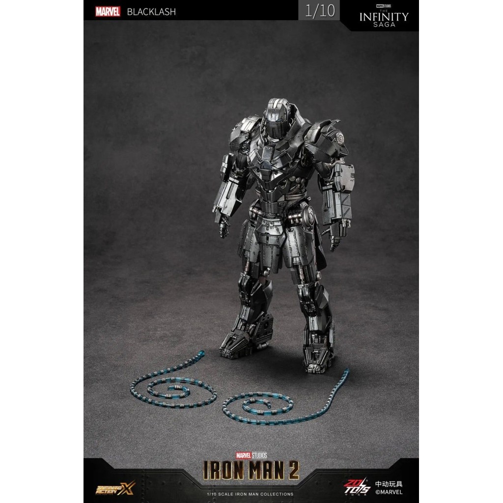 Toys Zd Toys Original Whiplash Blacklash Ironman Mk 2 Figure Iron Man 2