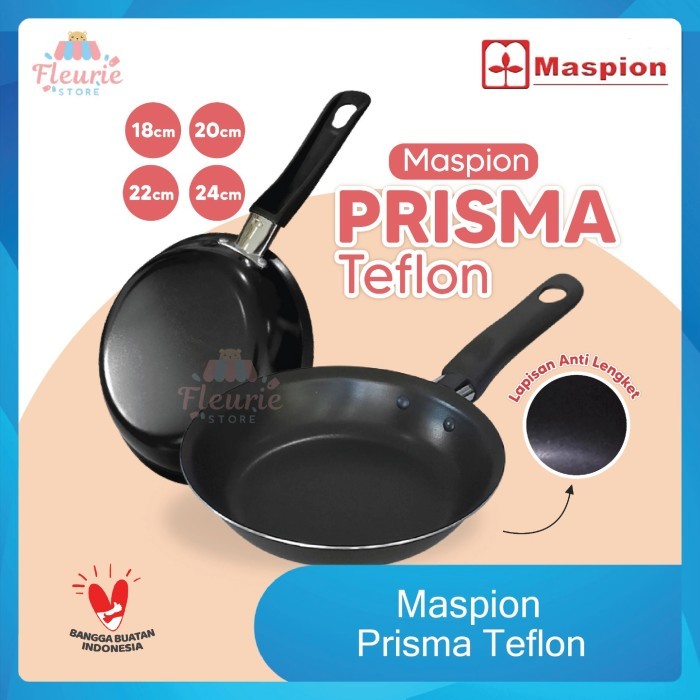 TERLARIS Maspion PRISMA Teflon - Teflon Penggorengan Anti Lengket by Maspion - Maspion Prisma, 18cm