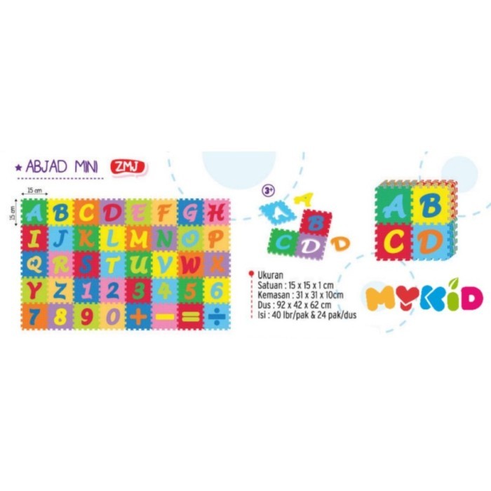 Playmat Matras Alas Lantai Evamat - ABJAD MINI