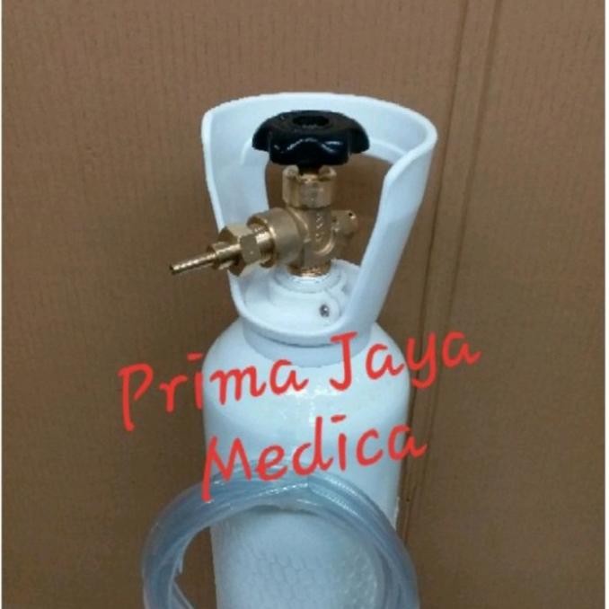 Tabung Oksigen 1m3, Konektor / Nepel, Selang, Packing Ikan Hias Hidup