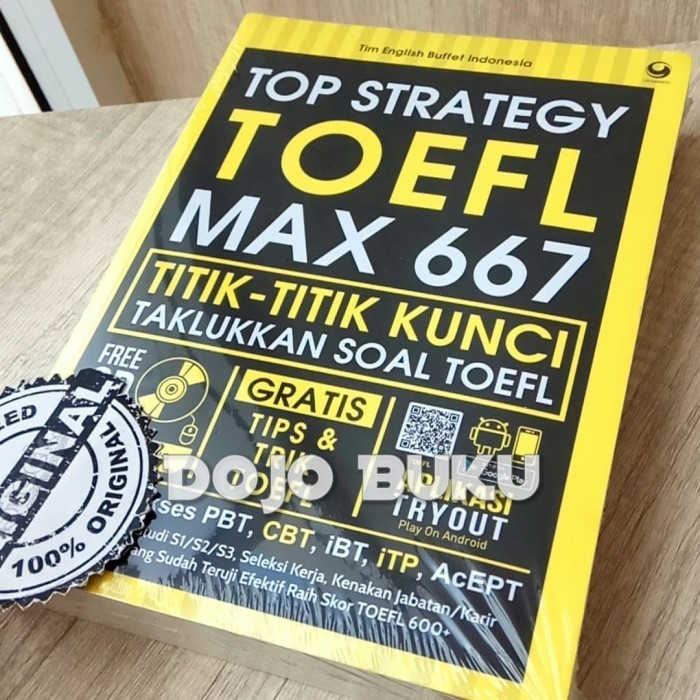 

Promo..!! Top Strategy Toefl Max 667 : Titik-Titik Kunci Taklukkan Soal Toefl Ti