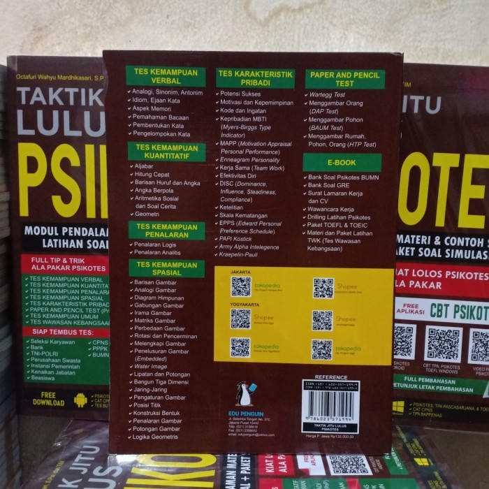 

Stocking Buku Soal Taktik Jitu Lulus Psikotes Full Pembahasan Edu Penguin