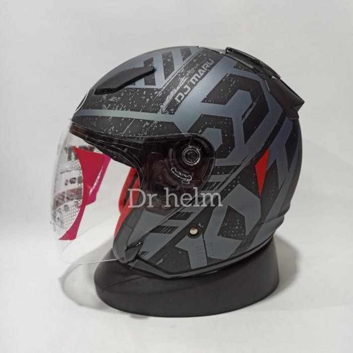 Kaca Helm Kyt Dj Maru Putih Original