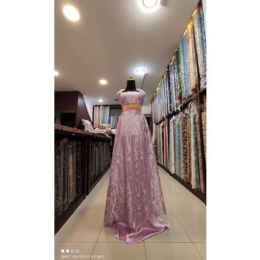 *$*$*$*$] Kain Tile Brokat Akar Dress Salur A