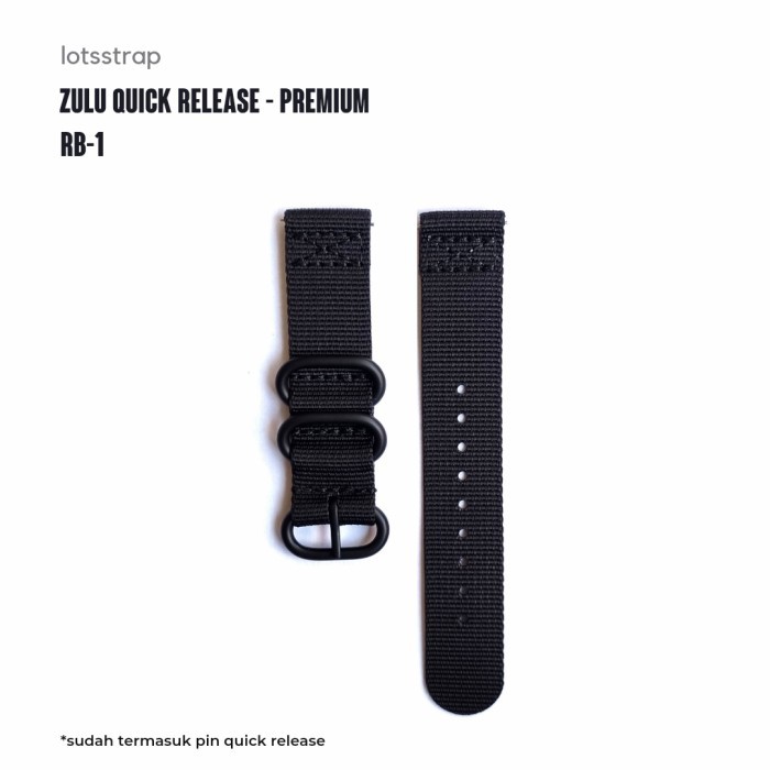 Terlaris Tali Jam Nylon Zulu Strap Premium Ballistic - Quick Release Strap RB1 SALE