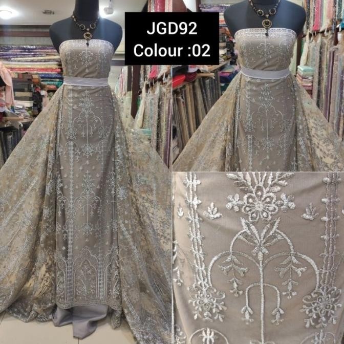 /////] Kain Tile Etnik Brokat Sapto Viral JGD92 Silver