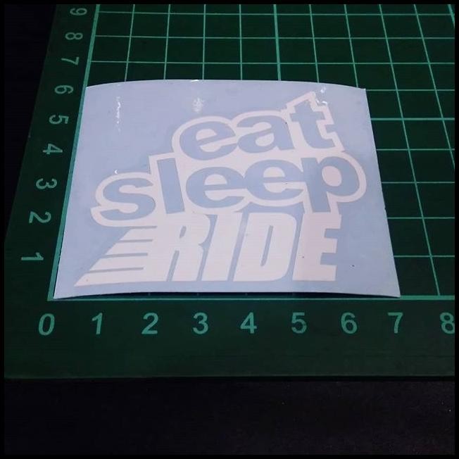 

HOT DEAL CUTTING STICKER EAT SLEEP RIDE 7CM !!!