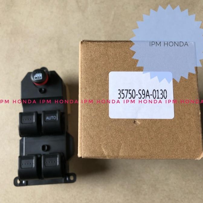 ORIGINAL 35750 S9A  SWITCH SAKLAR POWER WINDOW PUSAT CENTRAL TOMBOL LOCK KACA PINTU DEPAN KANAN HOND