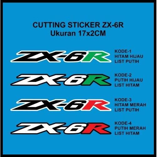 HOT DEAL CUTTING STICKER KAWASAKI ZX-6R ZX6R 17CM 