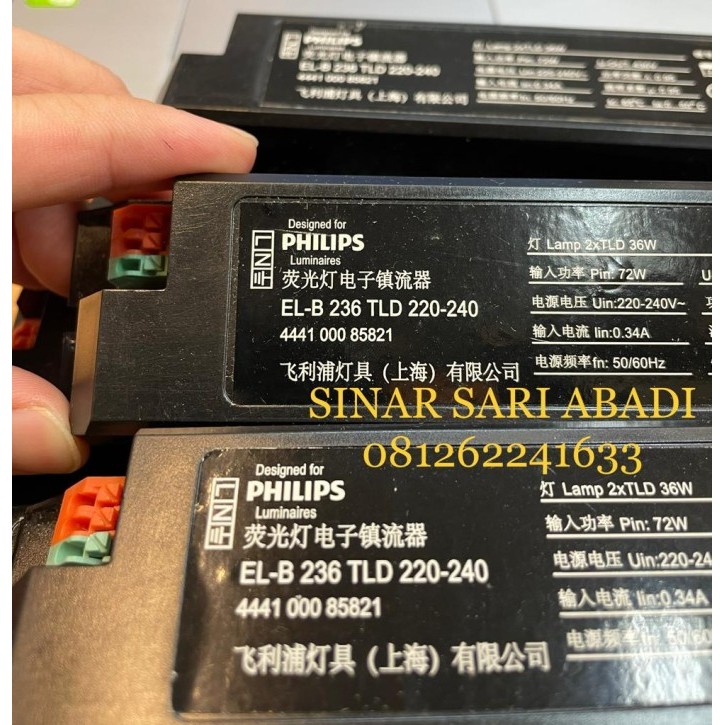 Ballast Electronic Philips ELB 236 2x36 EBC 2x36 PHILIPS