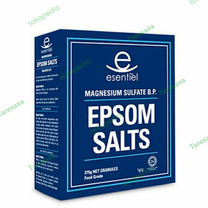

TERMURAH - Tarexaxa Esentil EPSOM SALT/ magnesium sulphate, 375gr - FOOD GRADE
