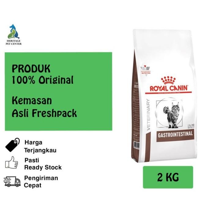 

ROYAL CANIN GASTRO INTESTINAL CAT 2KG - ORIGINAL
