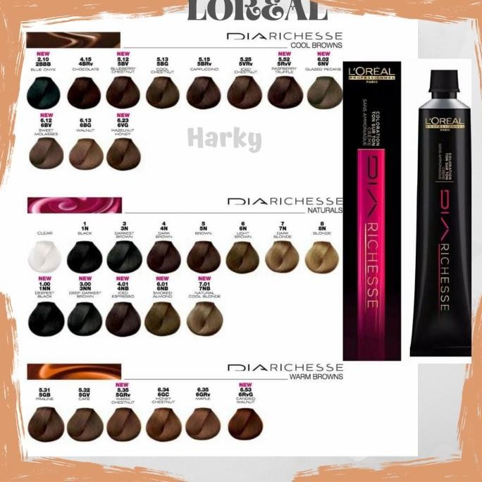 

LOREAL DIA RICHESEE DIACOLOR TONING 50ML CAT RAMBUT TANPA BEBAS AMONIA ORIGINAL