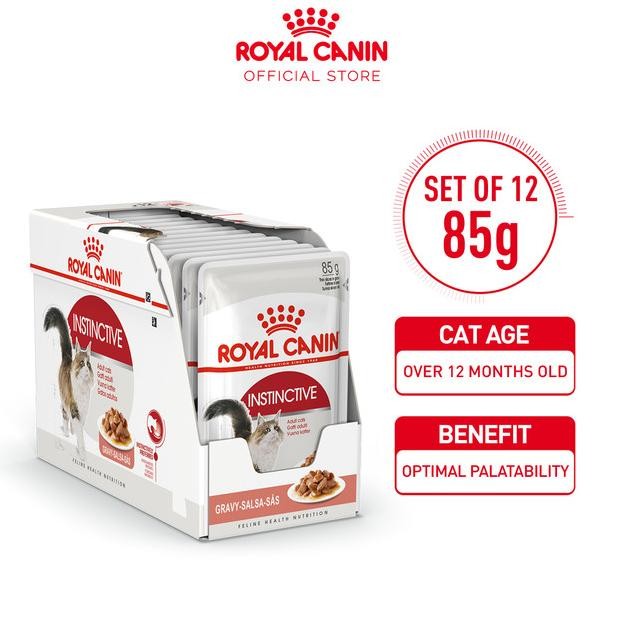 

ROYAL CANIN INSTINCTIVE ADULT CAT IN GRAVY WET 12X85GR - 1 BOX ORIGINAL