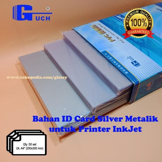 

TERLARIS - PVC BAHAN ID CARD SILVER 50 SET (GUCH)