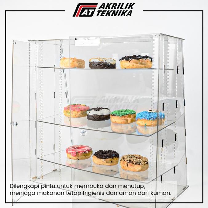 ETALASE / DISPLAY KUE / ROTI / MAKANAN AKRILIK / ACRYLIC TOKO DISPLAY