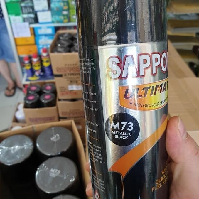 

CAT AEROSOL SAPPORO ULTIMATE M73 (METALLIC BLACK) @ 400 CC CAT SPRAY ORIGINAL