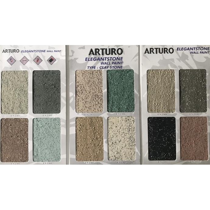 

CAT TEKSTUR ARTURO TYPE CLAY STONES (CS) UKURAN PAIL (20KG) ORIGINAL