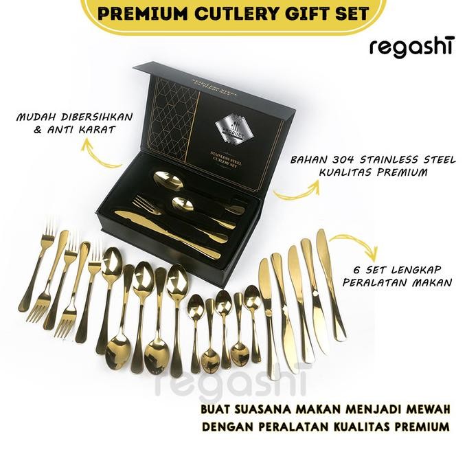 

Berkualitas Premium Sendok Garpu Pisau| Premium Cutlery Gift Set