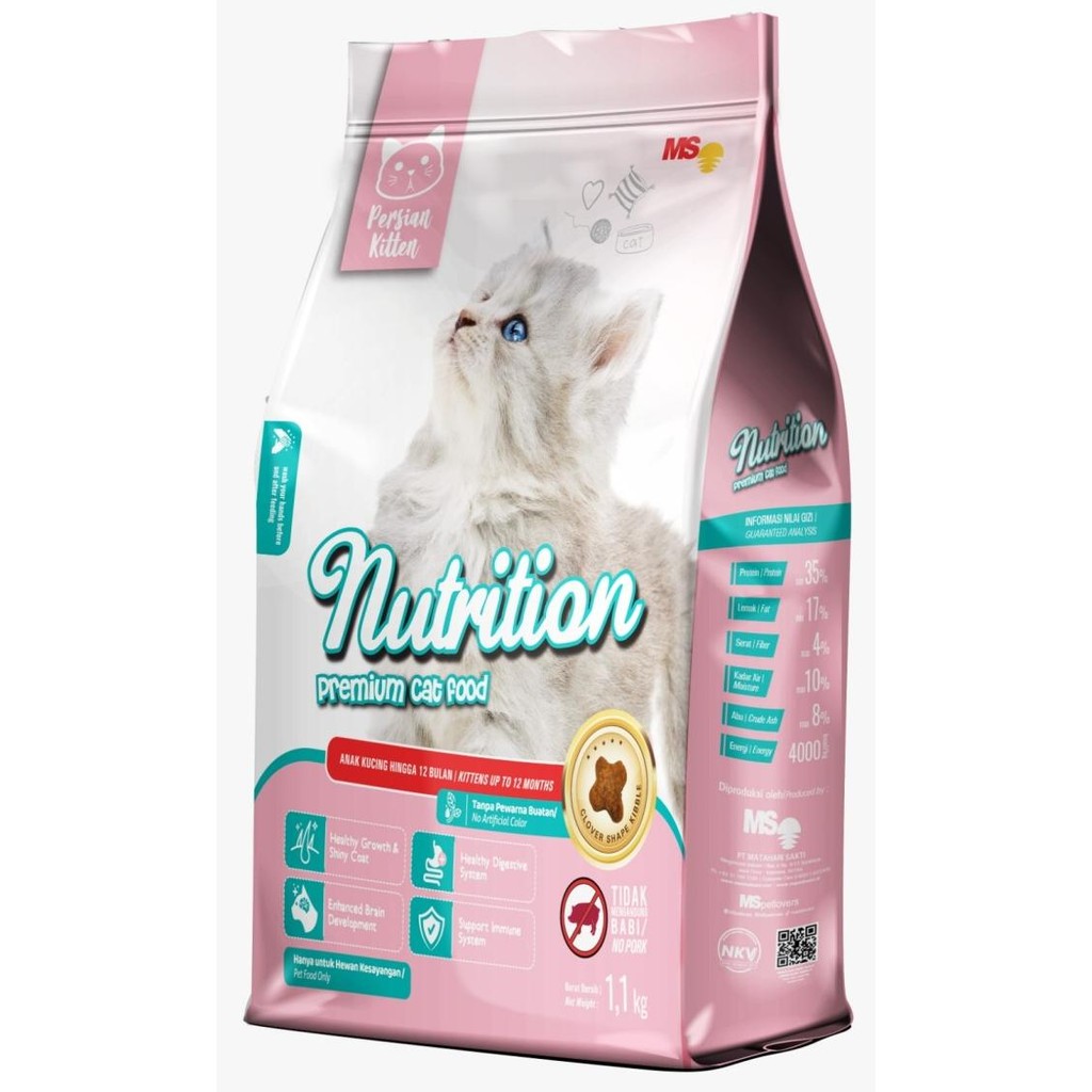 

NUTRITION KITTEN PERSIAN 1,1KG MAKANAN ANAK KUCING CAT FOOD PREMIUM ORIGINAL