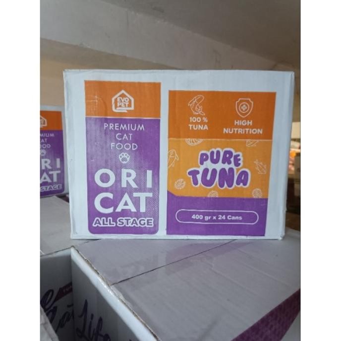 

ORICAT KALENG ORI CAT 400GR 1 DUS ISI 24 MAKANAN KUCING SEMUA USIA ORIGINAL