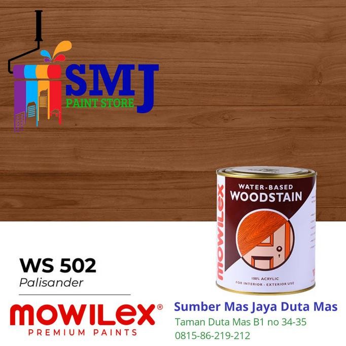 

CAT WOODSTAIN KAYU MOWILEX WATER BASED 502 WARNA PALISANDER 1L ORIGINAL