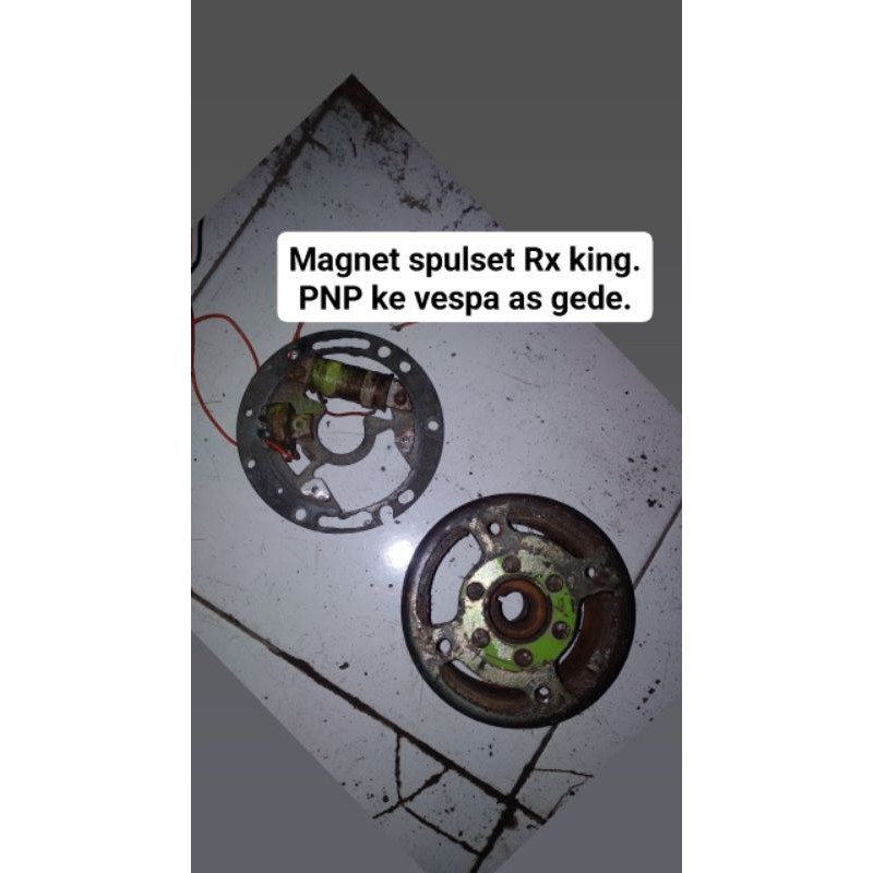 Magnet spulset RX KING PNP ke VESPA AS GEDE