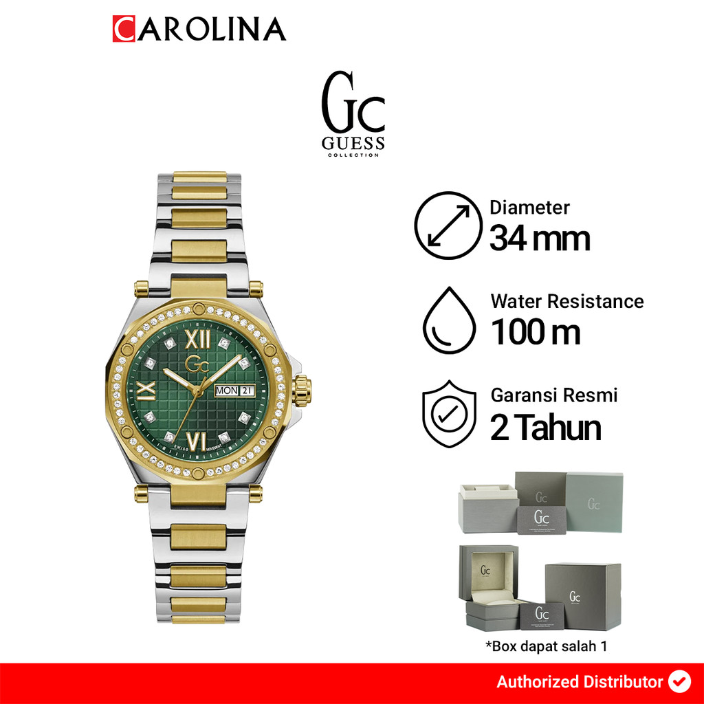 Jam tangan Wanita GC Z20004L9MF Legacy Green